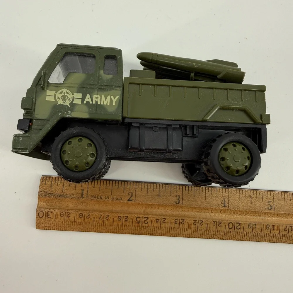 Soma Army Missile Truck Kids‎ 5in Green Camo Military Toy Vehicle